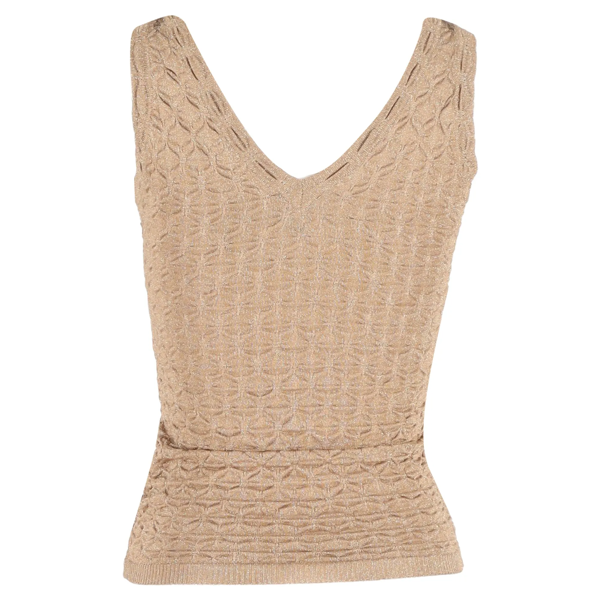 Missoni Tank Top in Beige Rayon