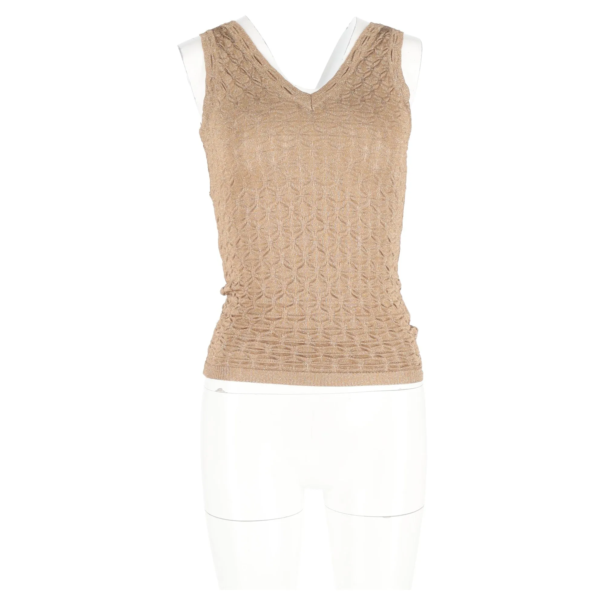 Missoni Tank Top in Beige Rayon