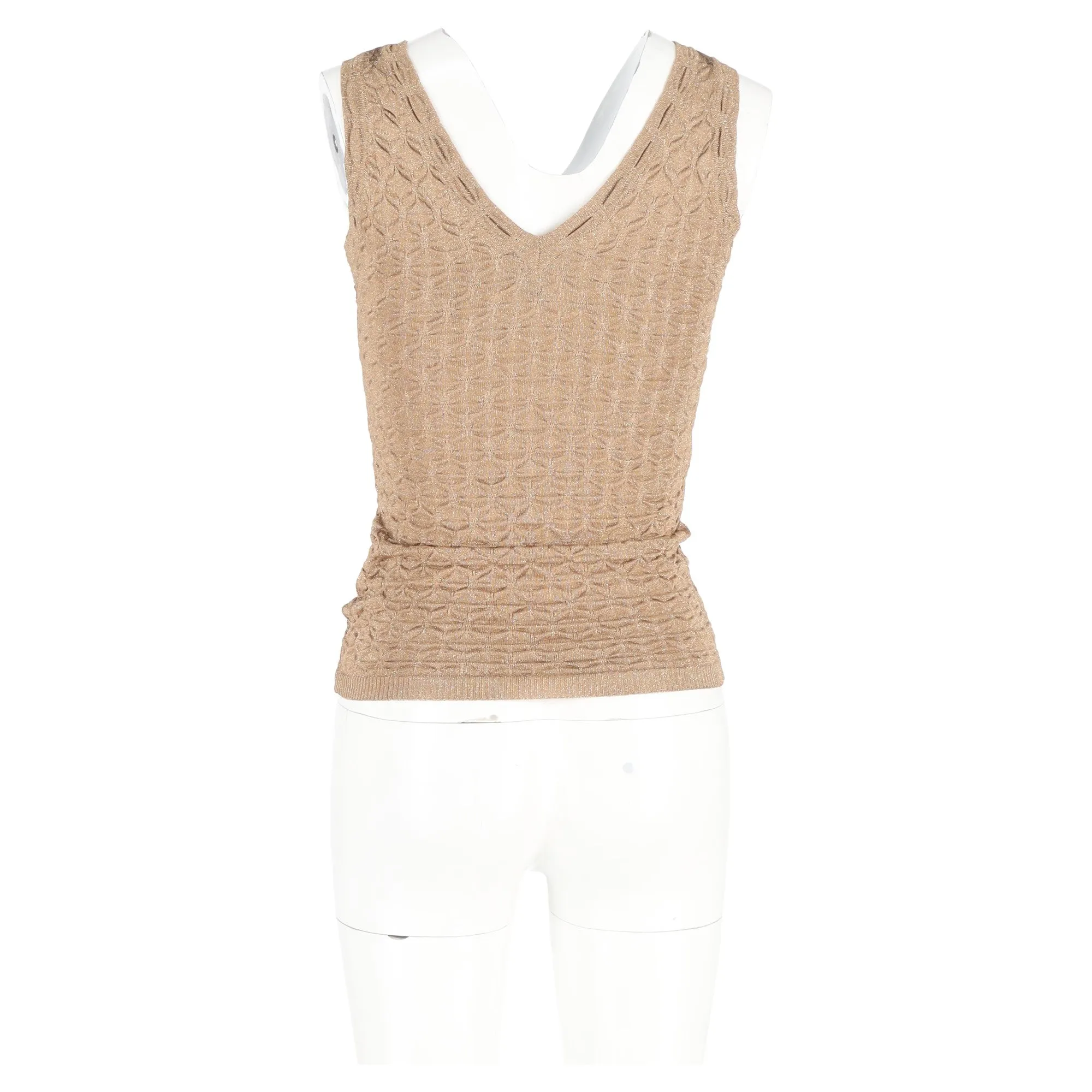 Missoni Tank Top in Beige Rayon
