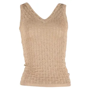 Missoni Tank Top in Beige Rayon