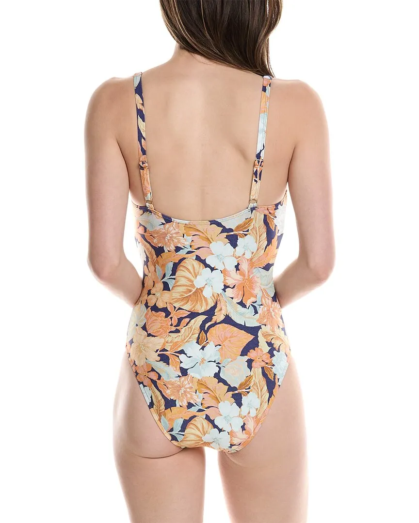 Monte & Lou Tie Front One-Piece