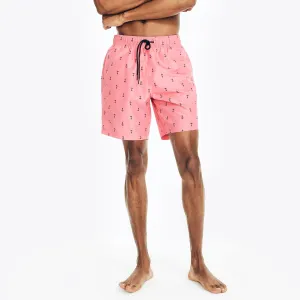 Nautica Men's Big & Tall Printed Quick-Dry Swim Teaberry Nautica