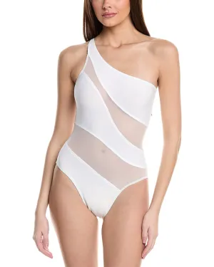 Norma Kamali Snake Mesh One-Piece