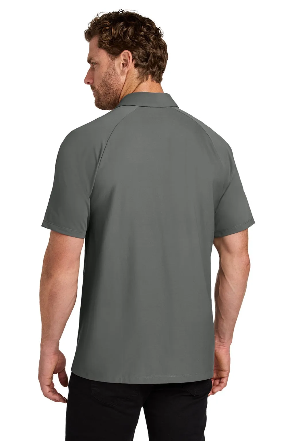 Ogio Mens Envision Moisture Wicking Short Sleeve Polo Shirt - Rogue Grey