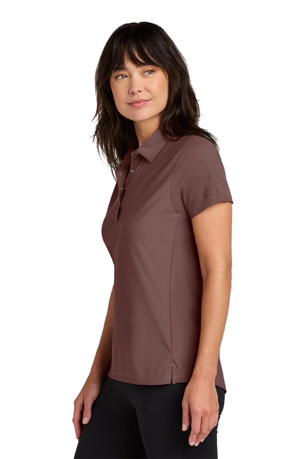 Ogio Womens Envision Moisture Wicking Short Sleeve Polo Shirt - Deep Rose
