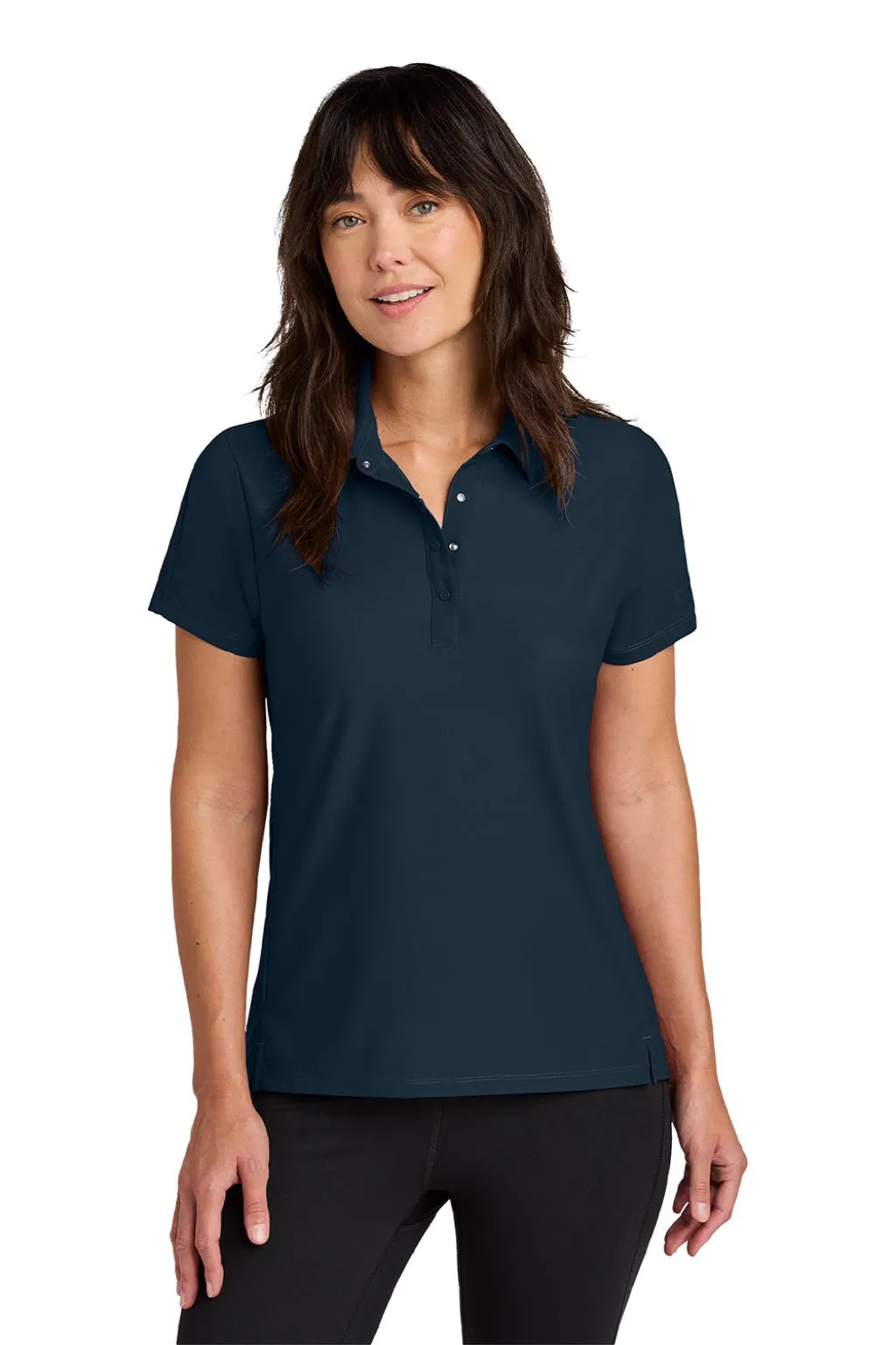 Ogio Womens Envision Moisture Wicking Short Sleeve Polo Shirt - River Navy Blue