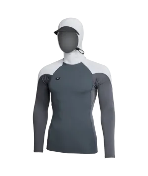 O'Neill Thinskins Neo-Skins L/S Hooded Top-Graph/Graph/Coolgry