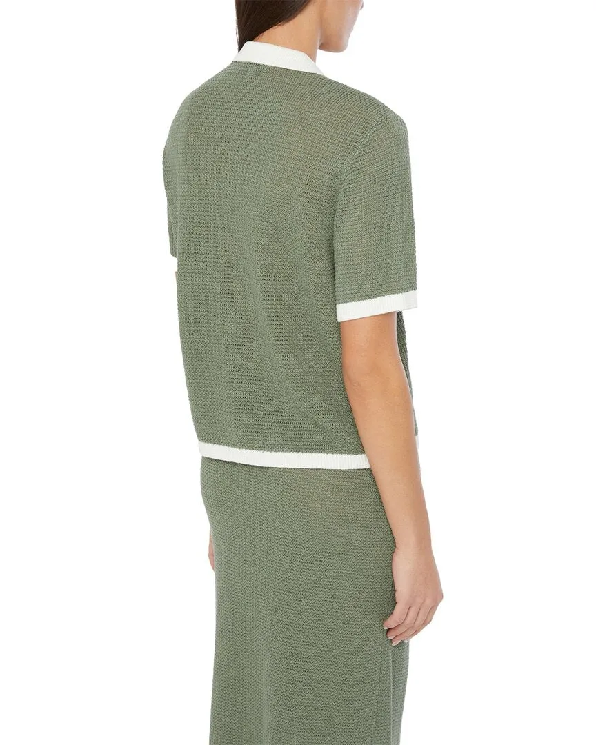 Onia Linen Knit Button Up