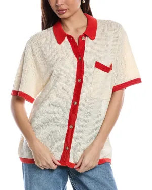 Onia Oversized Button-Up Linen Shirt