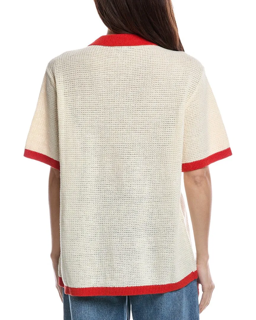 Onia Oversized Button-Up Linen Shirt