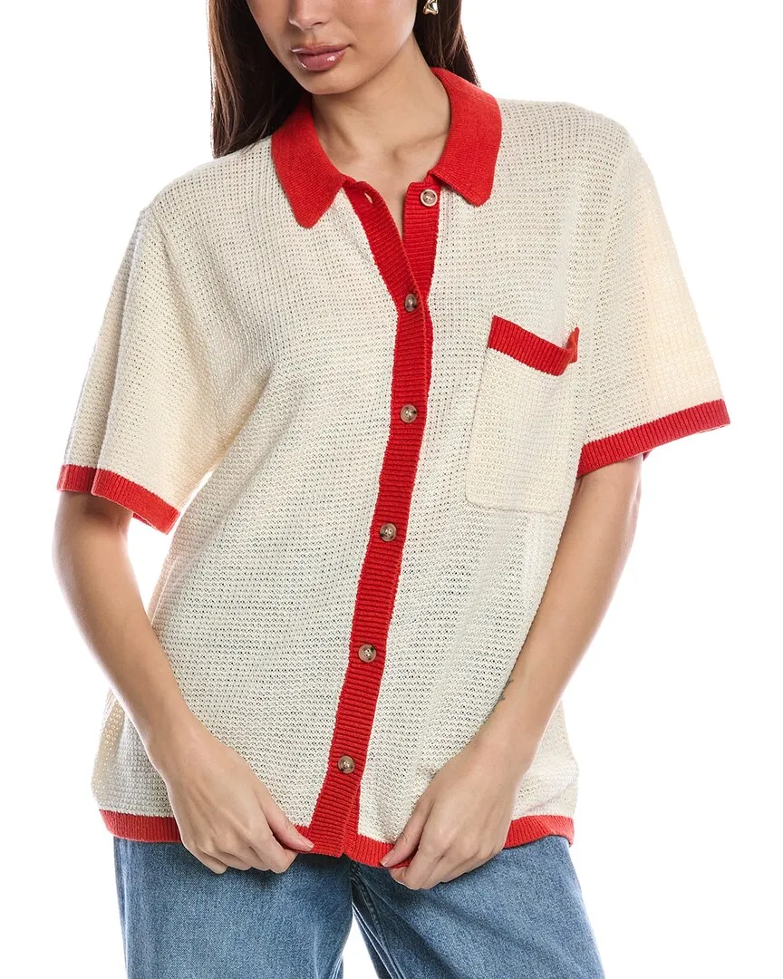 Onia Oversized Button-Up Linen Shirt