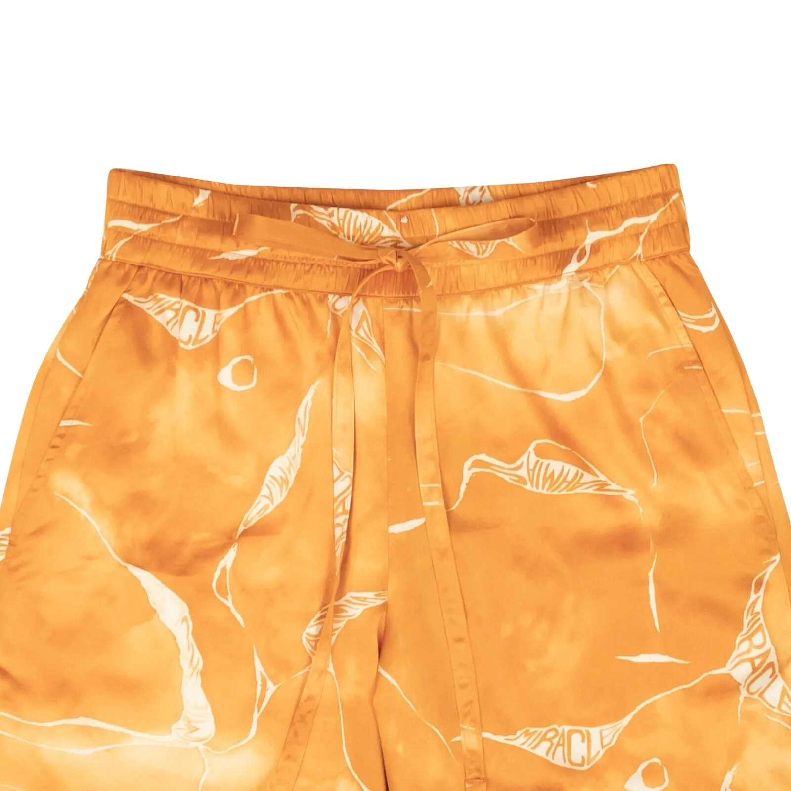 Orange Miracle Tie Dye Silk Shorts