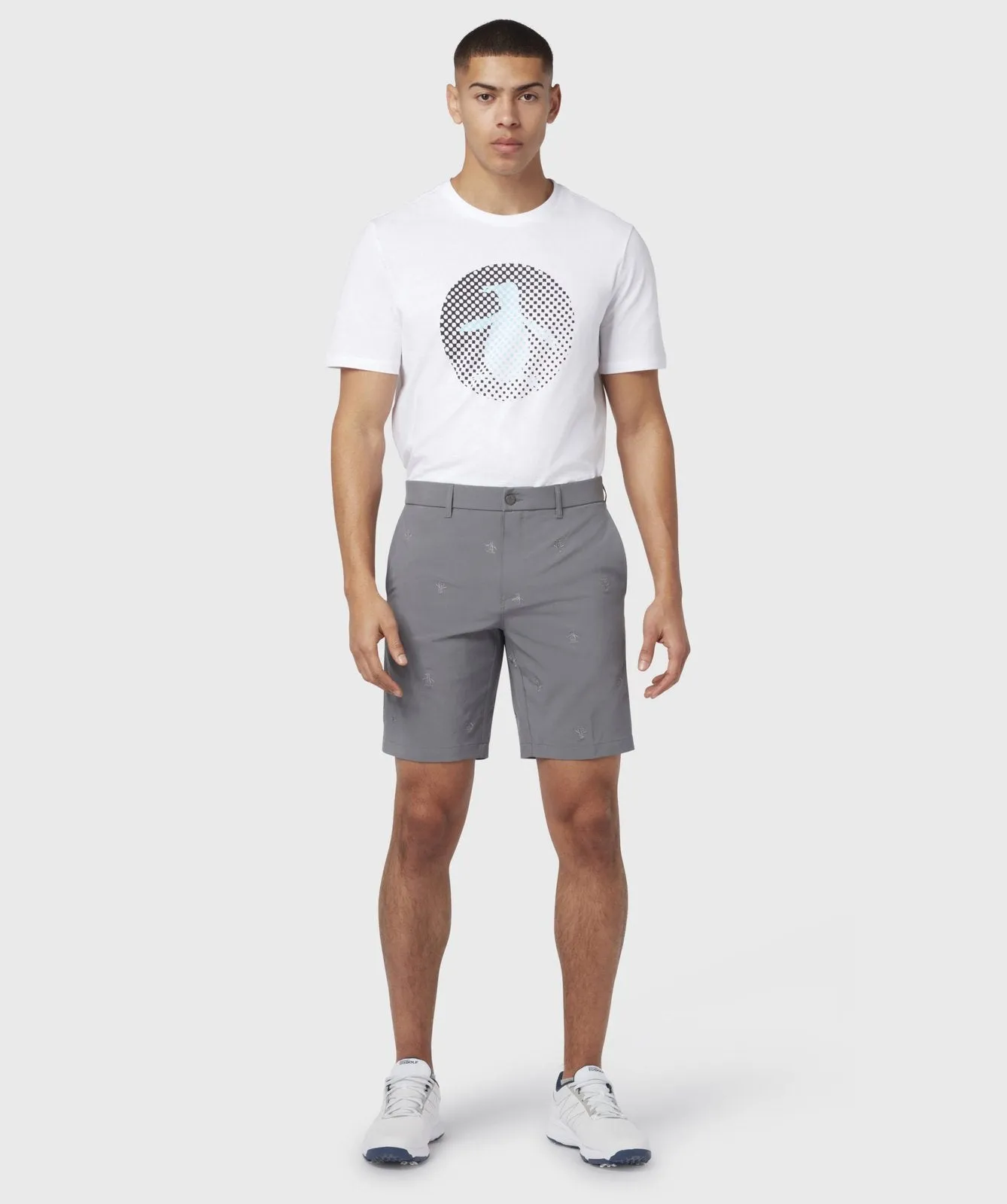 Original Penguin All-Over Embroidered Golf Shorts OGBSB083