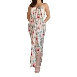 Paradise Kaftan Cover Up Dress In Multicolor