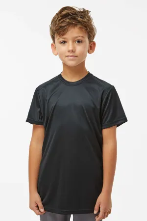 Paragon Youth Islander Performance Moisture Wicking Short Sleeve Crewneck T-Shirt - Black
