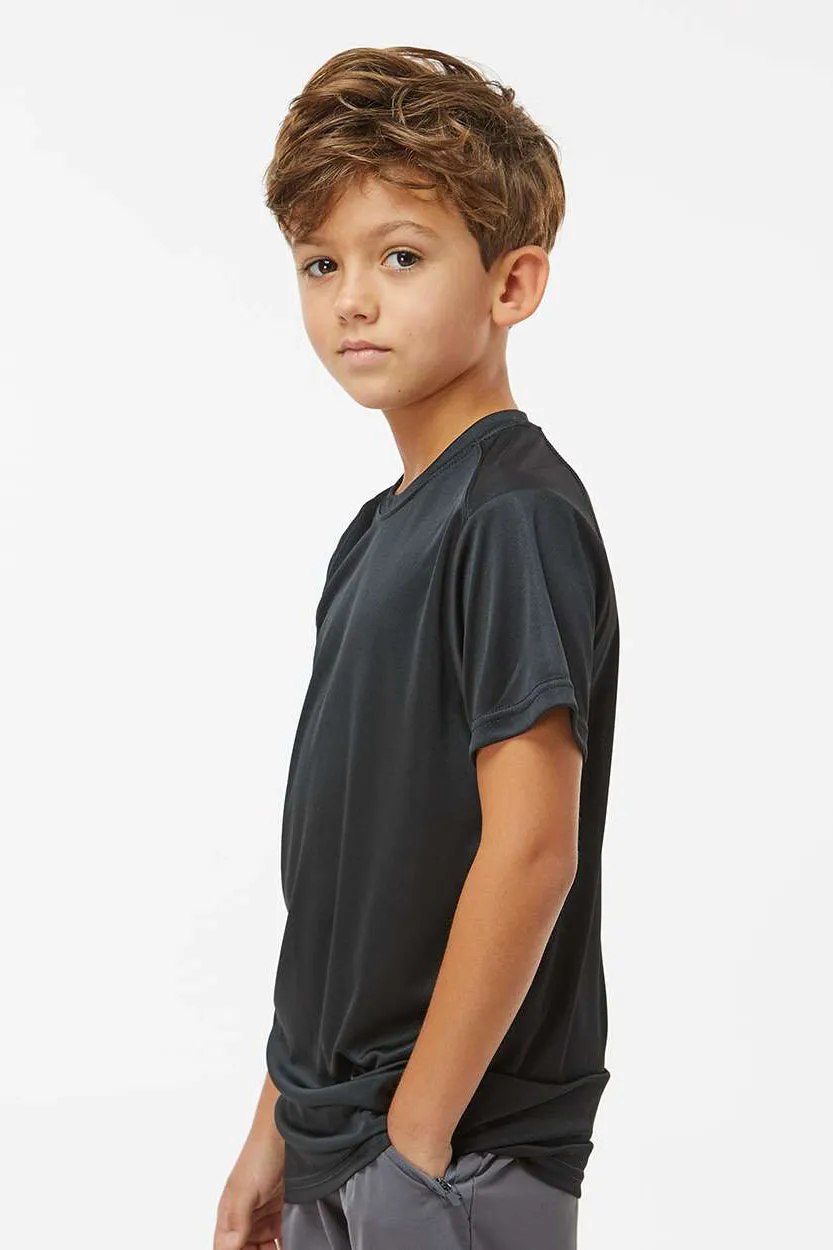Paragon Youth Islander Performance Moisture Wicking Short Sleeve Crewneck T-Shirt - Black