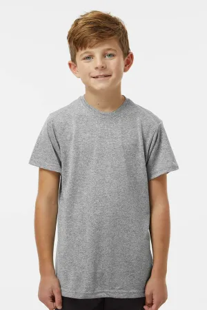 Paragon Youth Islander Performance Moisture Wicking Short Sleeve Crewneck T-Shirt - Heather Grey