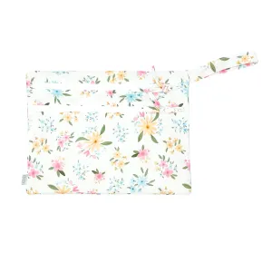 Pastel Floral - Waterproof Wet Bag (for Mealtime, On-the-go, And More!) Babykids_Bapron-Baby