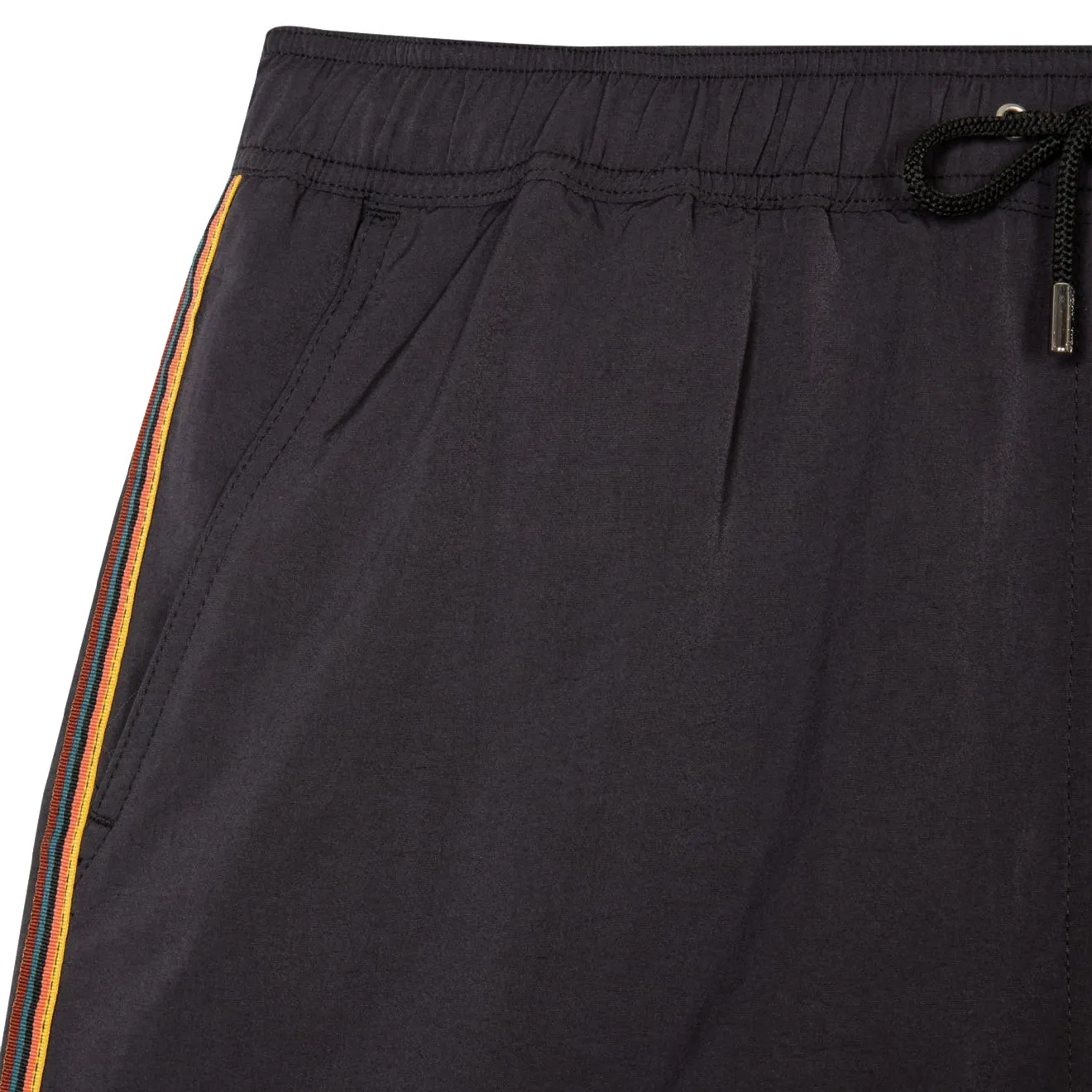 Paul Smith Swim Shorts With Artist Stripe Trim Black
