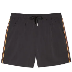 Paul Smith Swim Shorts With Artist Stripe Trim Black
