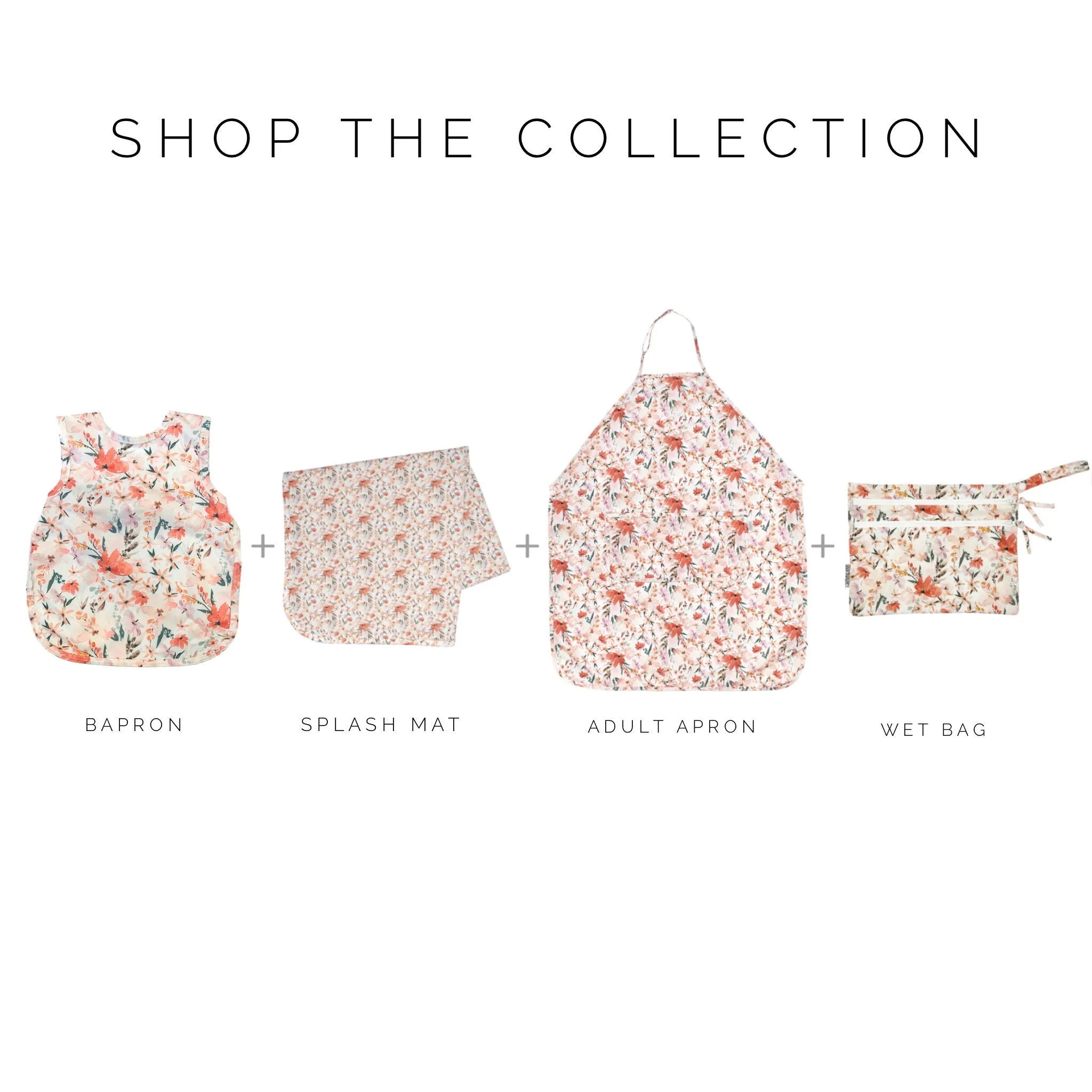 Peachy Dreams - Waterproof Wet Bag (For Mealtime, On-the-go, And More!) Babykids_Bapron-Baby