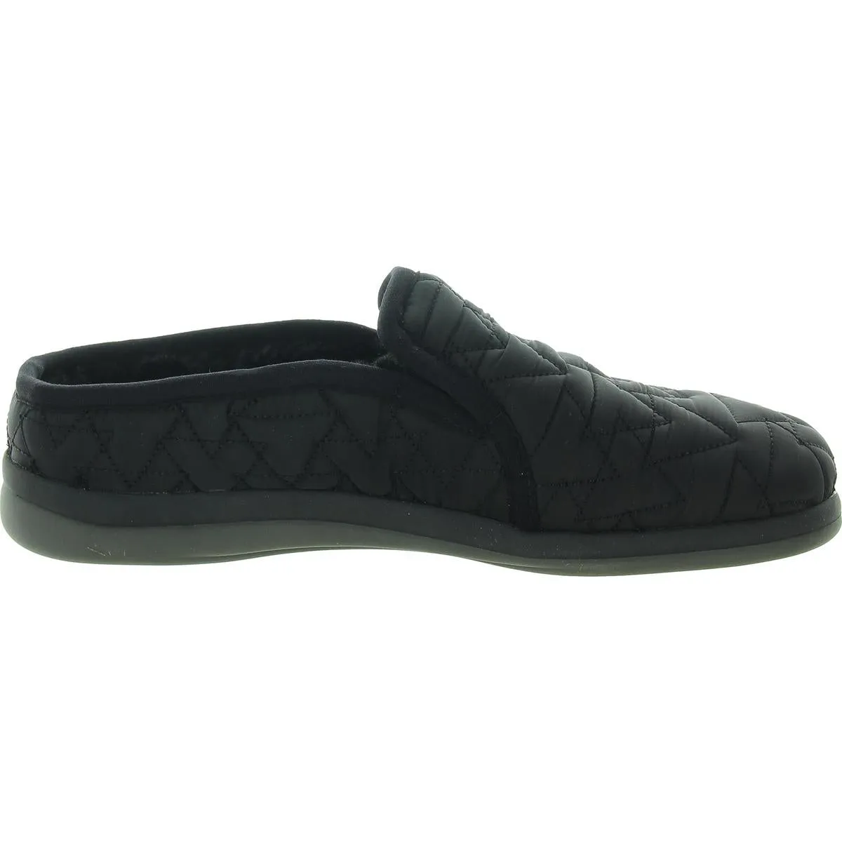 Preston Womens Faux Fur Lined Quilted Slide Slippers