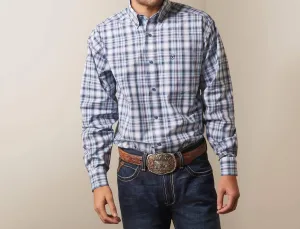 Pro Series Norbert Classic Fit Shirt In White/navy