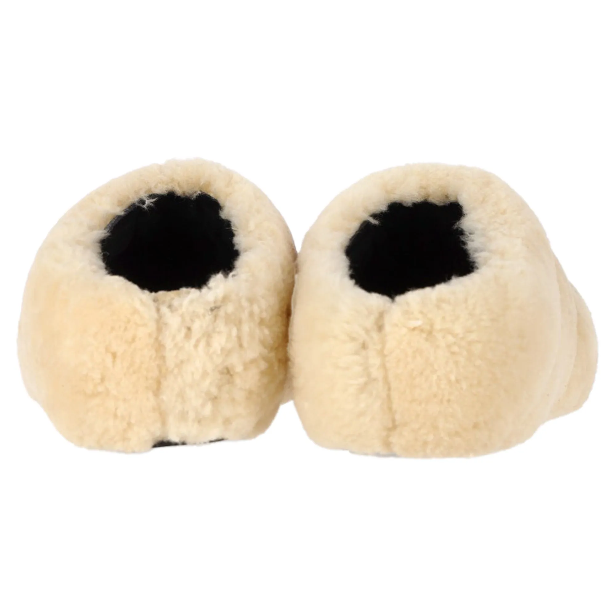 Proenza Schouler Rondo Shearling Slippers in Cream Sheepskin Fur