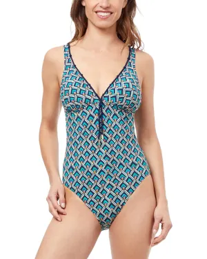 Profile by Gottex V-Neck One-Piece