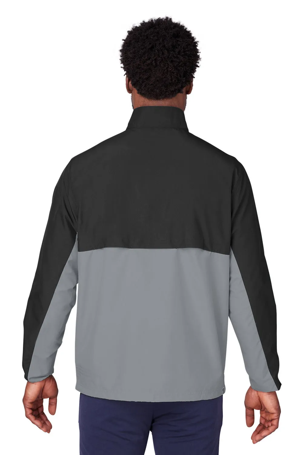 Puma Mens 1st Mile Moisture Wicking Full Zip Wind Jacket - Black/Quiet Shade Grey