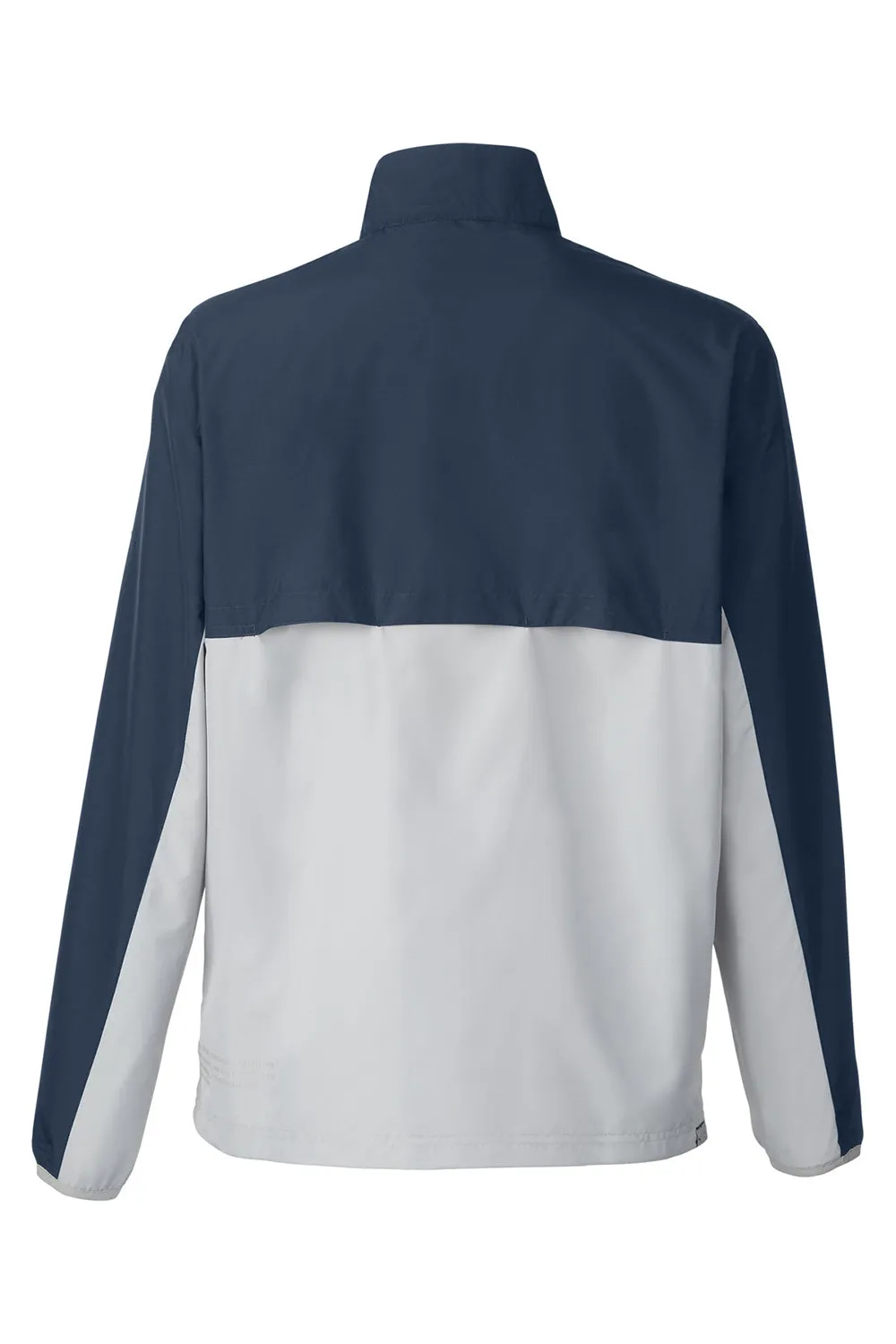 Puma Mens 1st Mile Moisture Wicking Full Zip Wind Jacket - Navy Blue/High Rise Grey