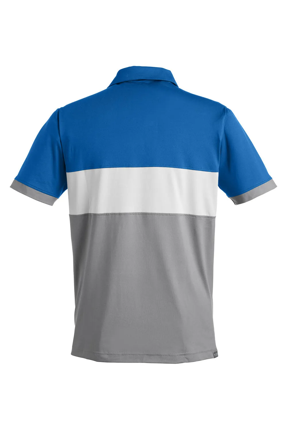 Puma Mens Cloudspun Highway Moisture Wicking Short Sleeve Polo Shirt - Bright Cobalt Blue