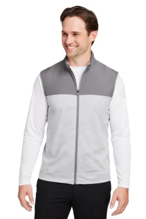 Puma Mens Cloudspun Moisture Wicking Colorblock Full Zip Vest - Quiet Shade Grey/Heather High Rise Grey