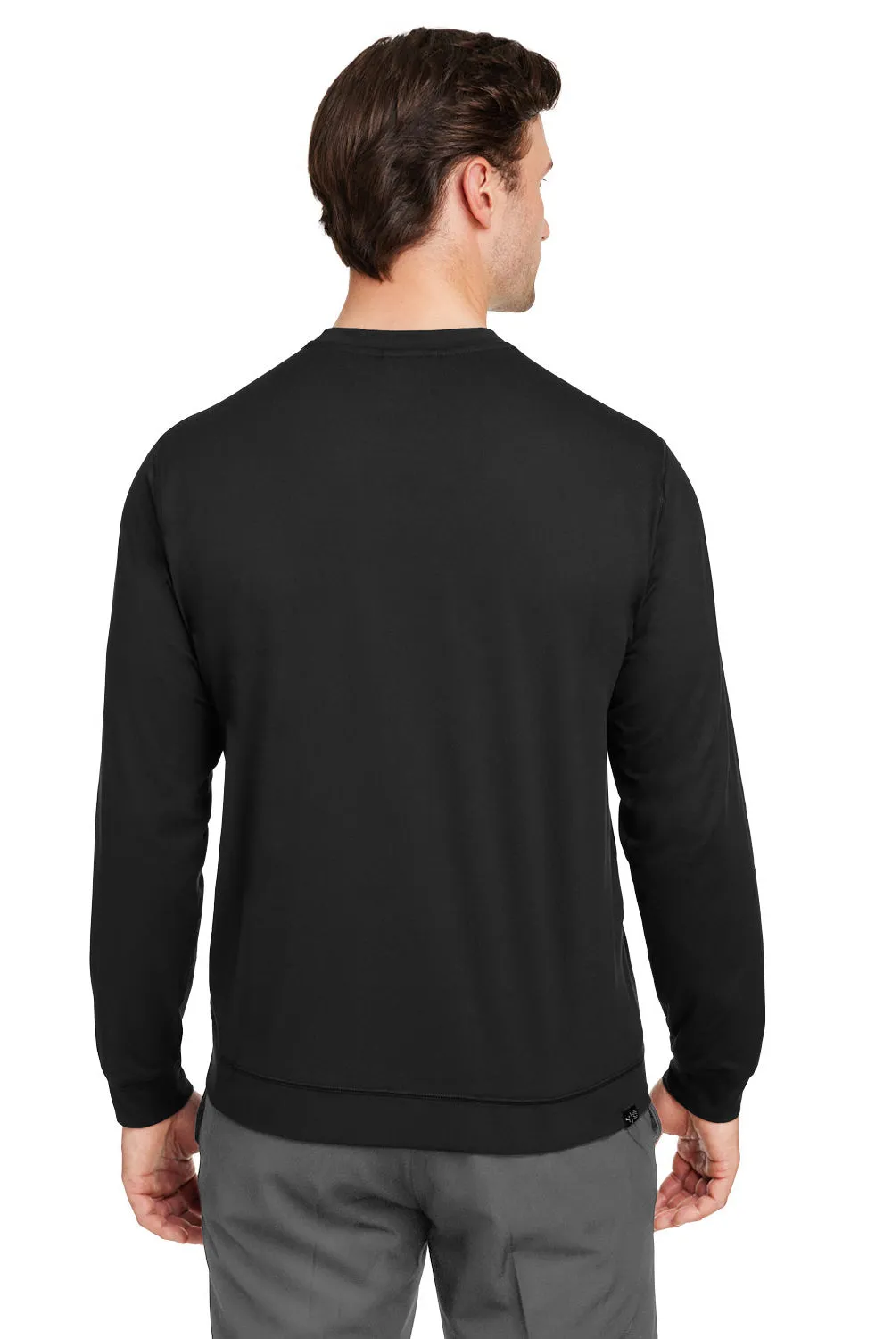 Puma Mens Cloudspun Moisture Wicking Crewneck Sweatshirt - Black