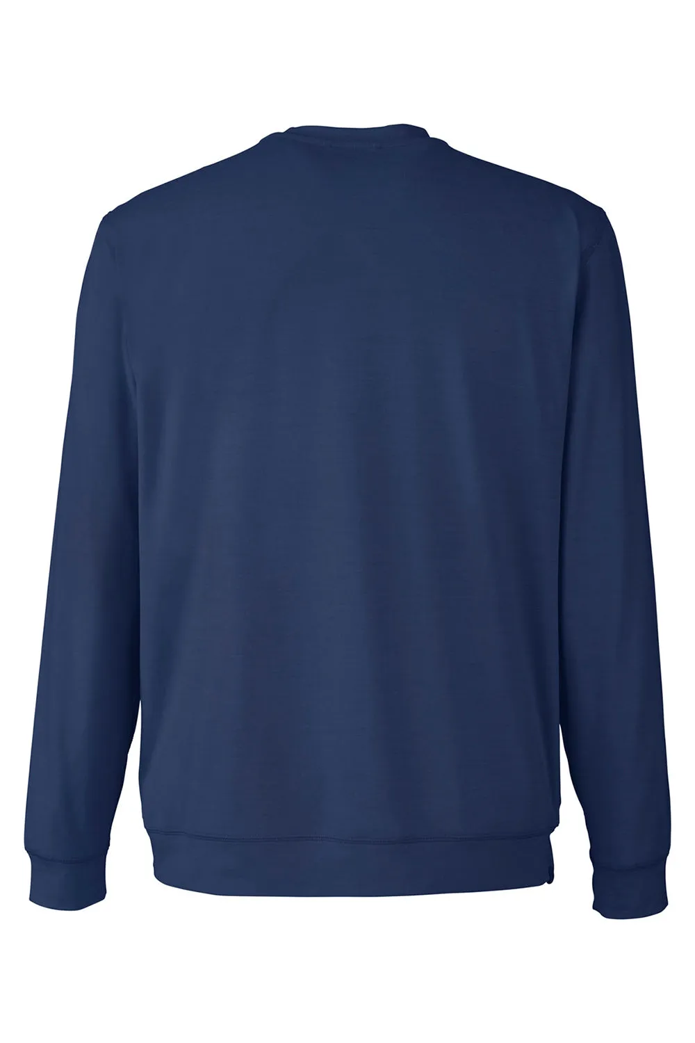 Puma Mens Cloudspun Moisture Wicking Crewneck Sweatshirt - Heather Navy Blue