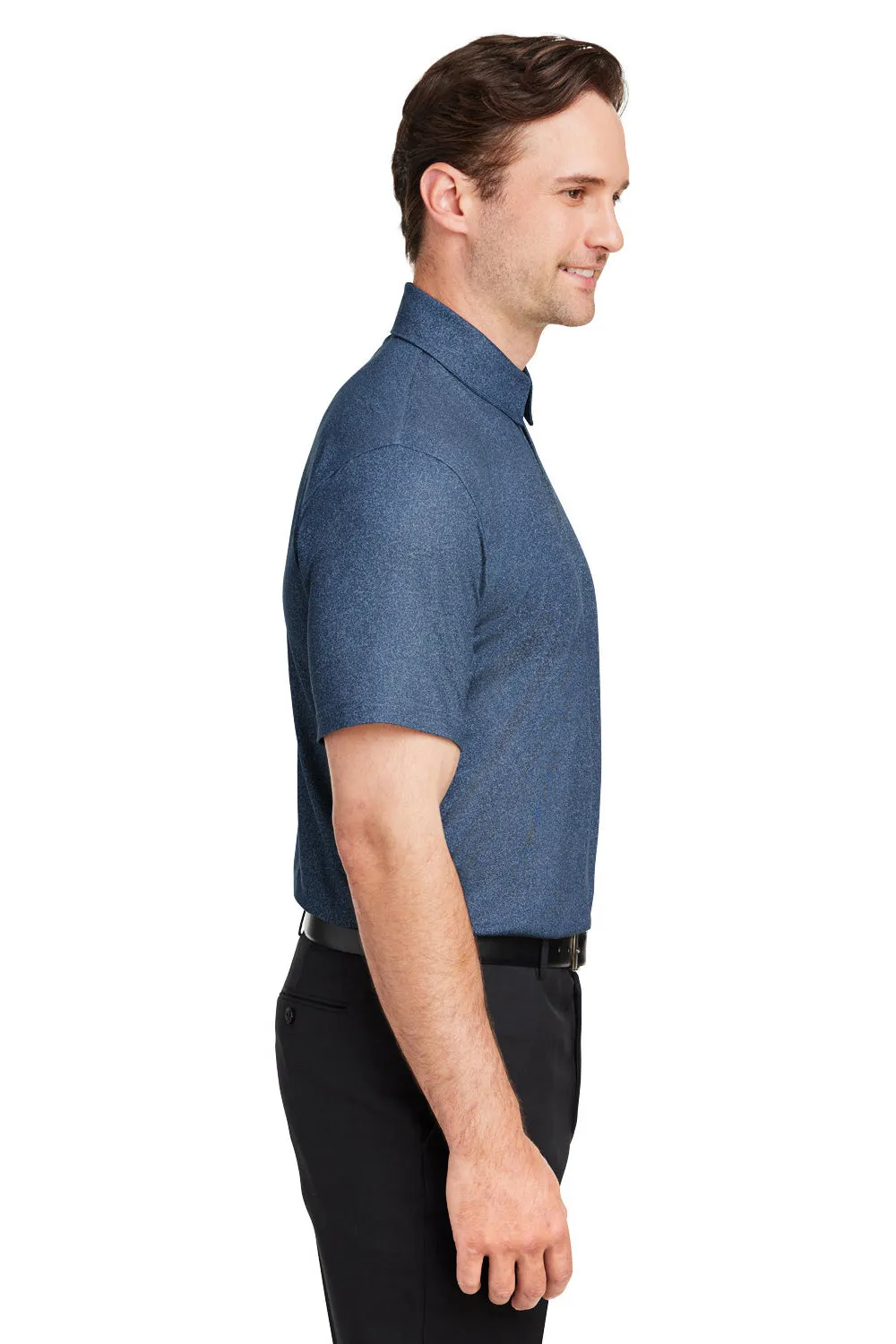 Puma Mens Cloudspun Primary Moisture Wicking Short Sleeve Polo Shirt - Evening Sky Blue