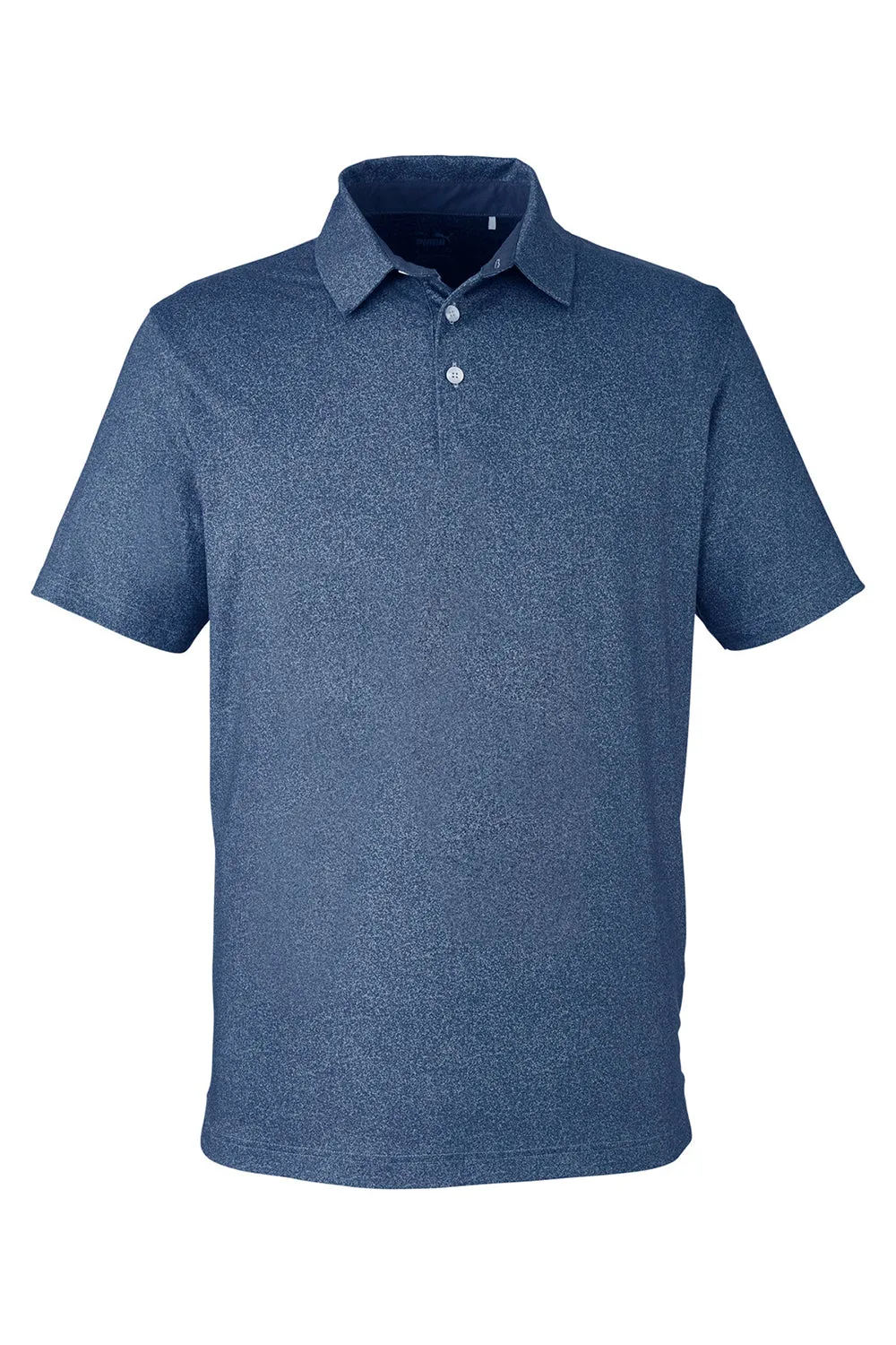 Puma Mens Cloudspun Primary Moisture Wicking Short Sleeve Polo Shirt - Evening Sky Blue