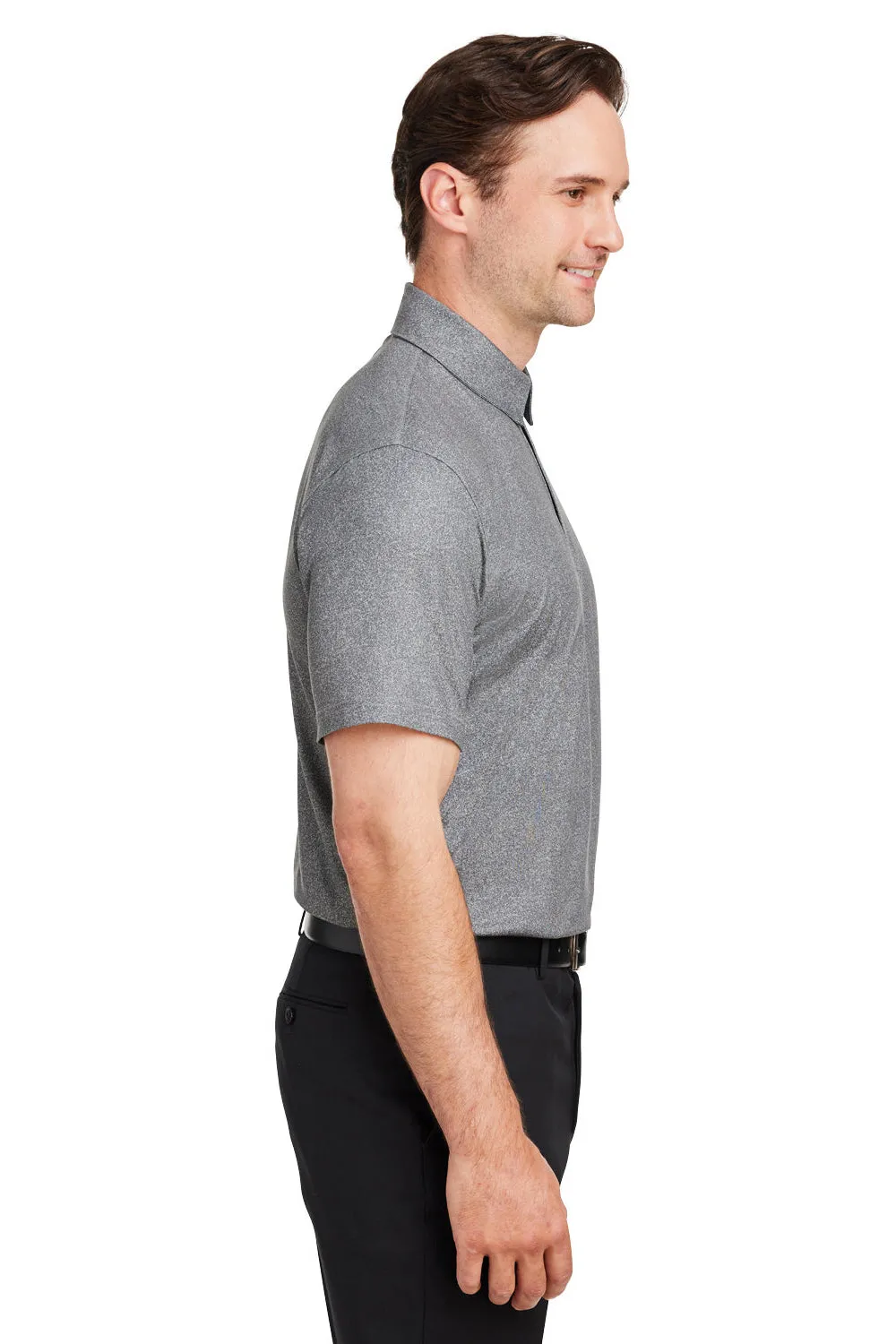 Puma Mens Cloudspun Primary Moisture Wicking Short Sleeve Polo Shirt - High Rise Grey