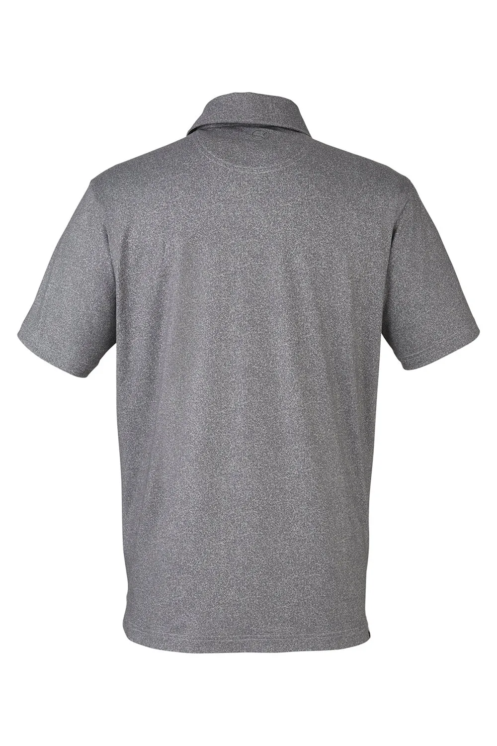 Puma Mens Cloudspun Primary Moisture Wicking Short Sleeve Polo Shirt - High Rise Grey