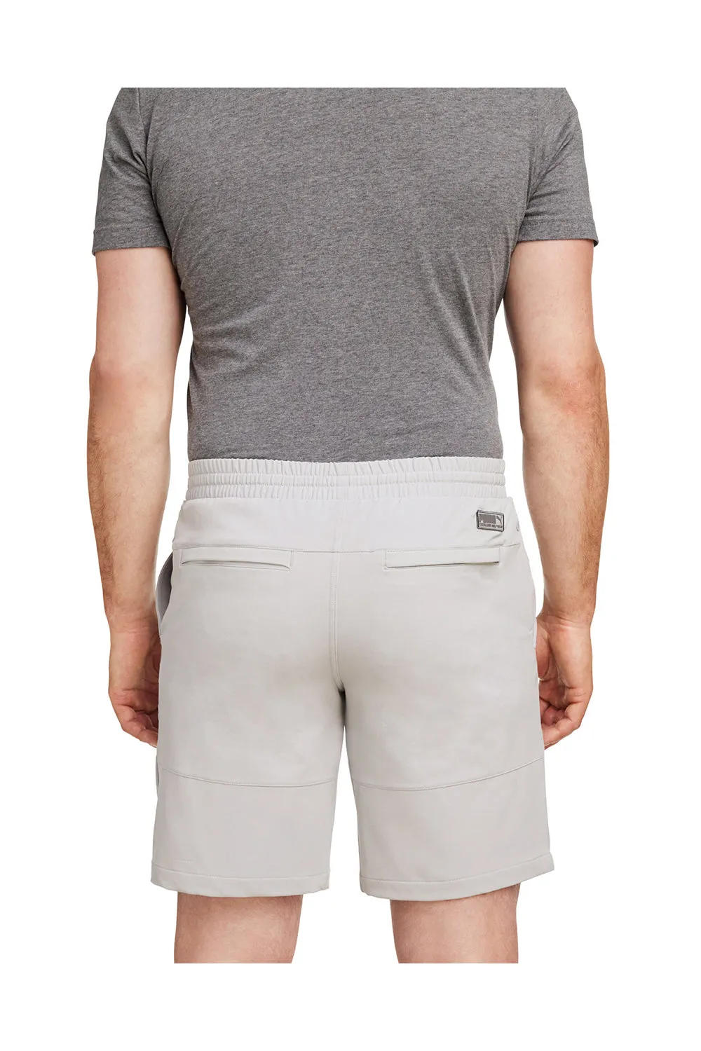 Puma Mens EGW Walker Moisture Wicking Shorts w/ Pockets - High Rise Grey