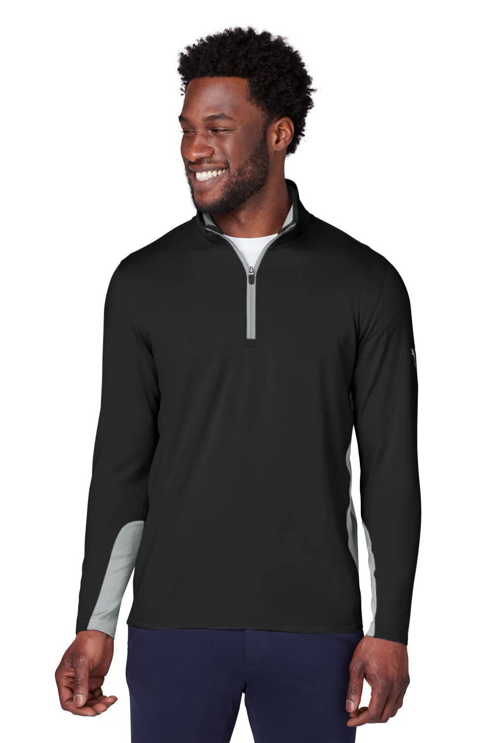 Puma Mens Gamer Moisture Wicking 1/4 Zip Sweatshirt - Black - Closeout