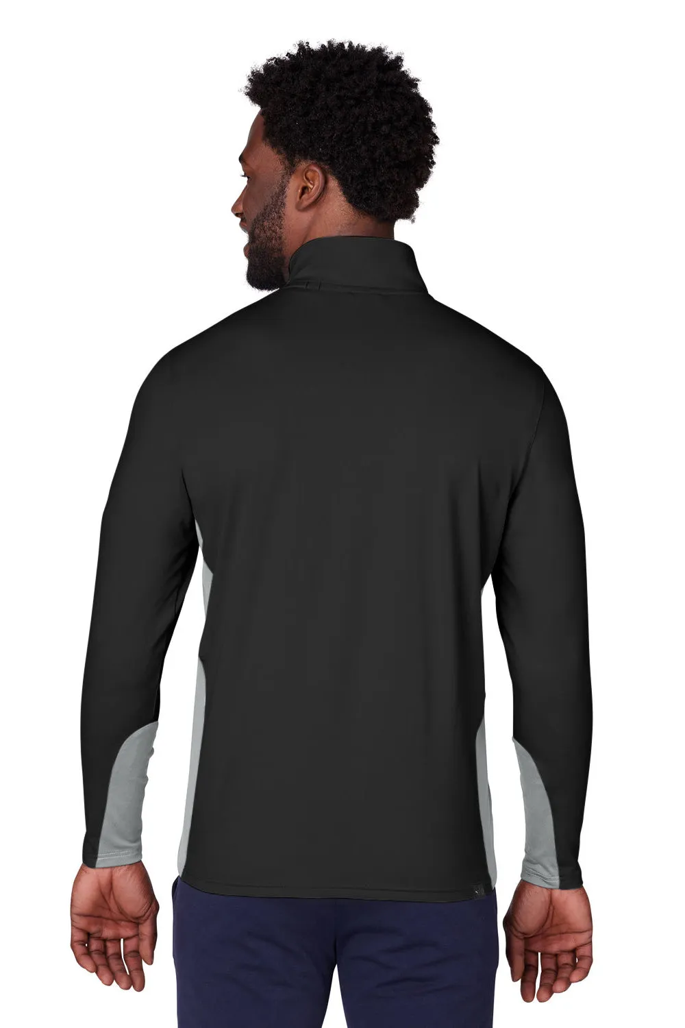 Puma Mens Gamer Moisture Wicking 1/4 Zip Sweatshirt - Black - Closeout