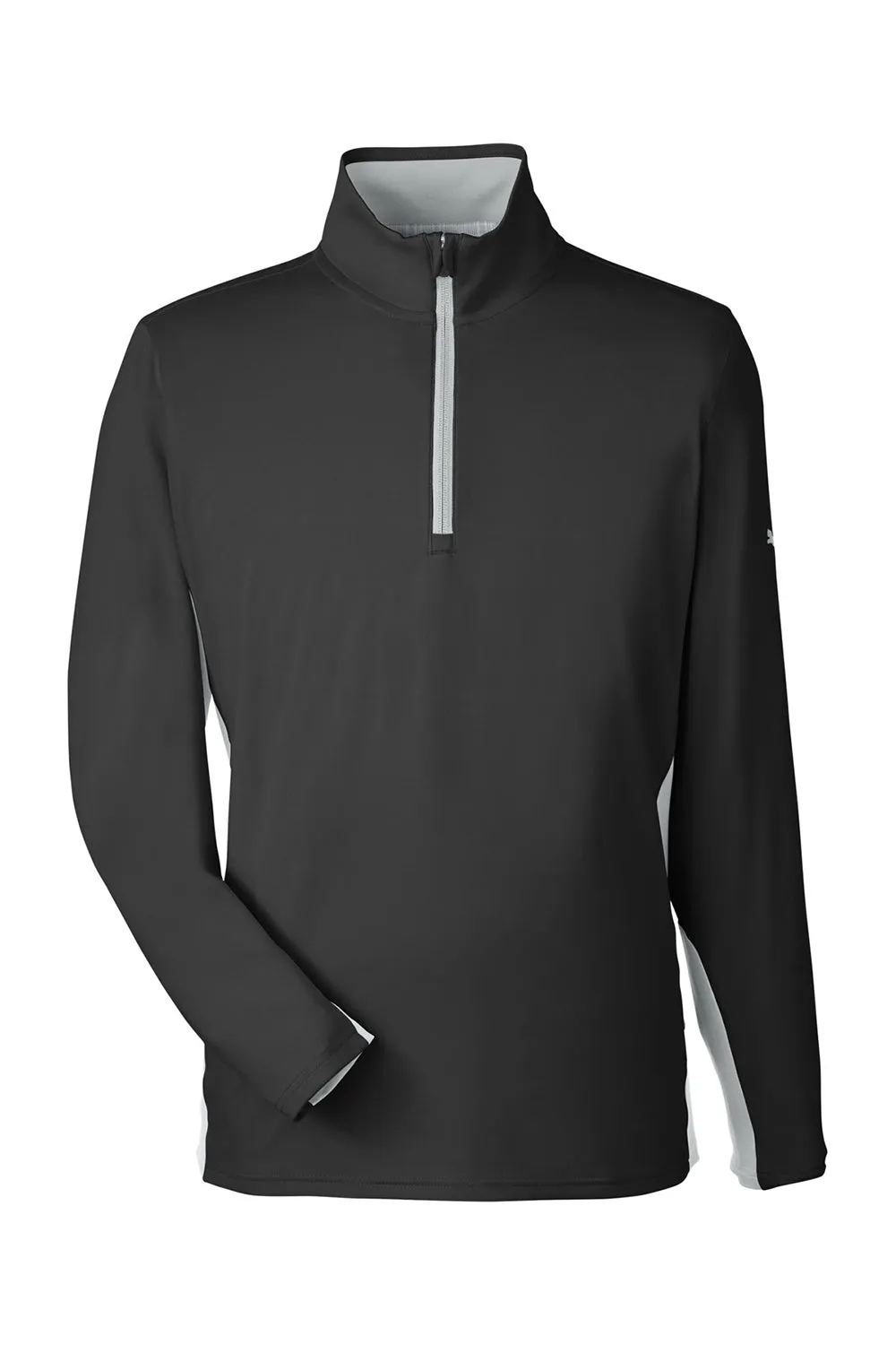 Puma Mens Gamer Moisture Wicking 1/4 Zip Sweatshirt - Black - Closeout