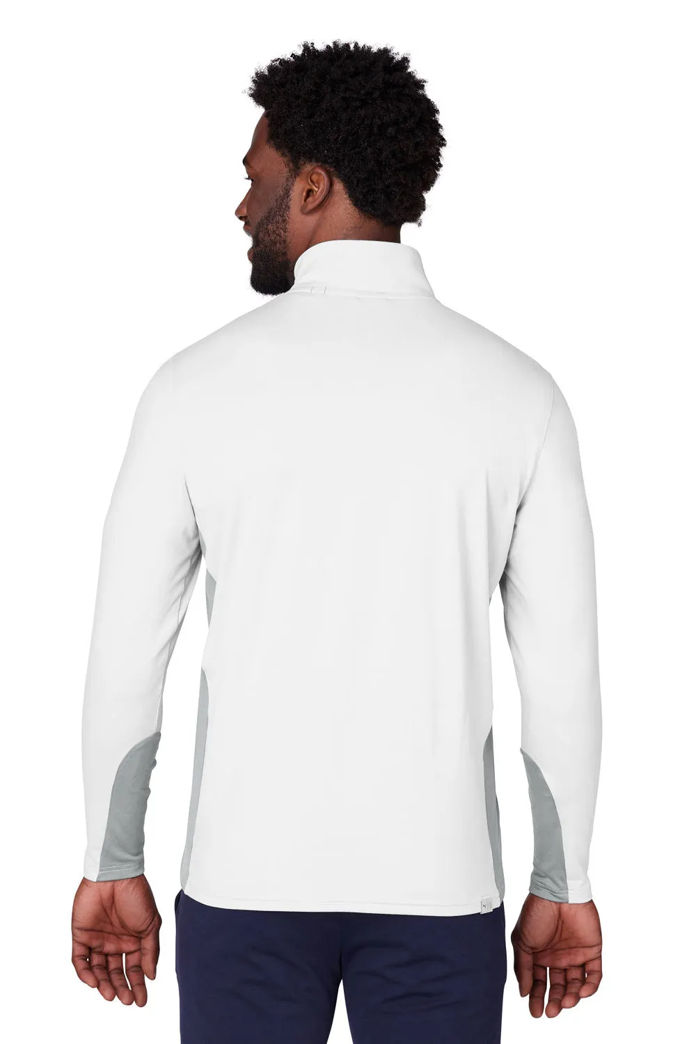 Puma Mens Gamer Moisture Wicking 1/4 Zip Sweatshirt - Bright White - Closeout