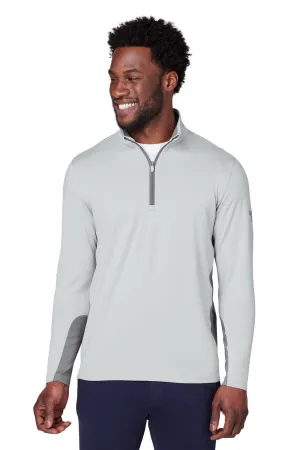 Puma Mens Gamer Moisture Wicking 1/4 Zip Sweatshirt - High Rise Grey - Closeout