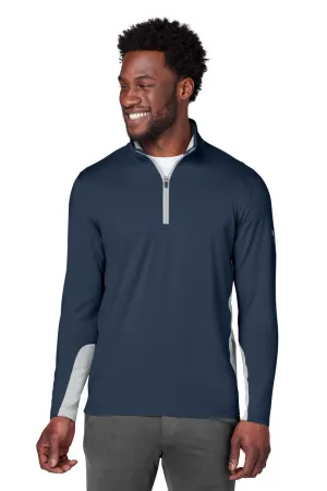 Puma Mens Gamer Moisture Wicking 1/4 Zip Sweatshirt - Navy Blue - Closeout