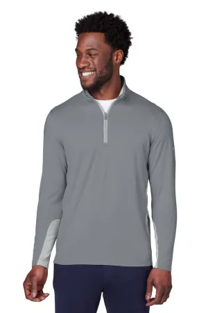 Puma Mens Gamer Moisture Wicking 1/4 Zip Sweatshirt - Quiet Shade Grey - Closeout