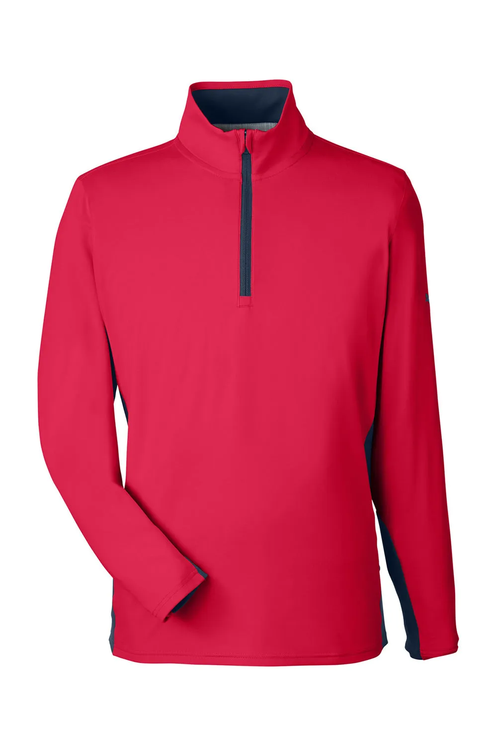 Puma Mens Gamer Moisture Wicking 1/4 Zip Sweatshirt - Ski Patrol Red - Closeout