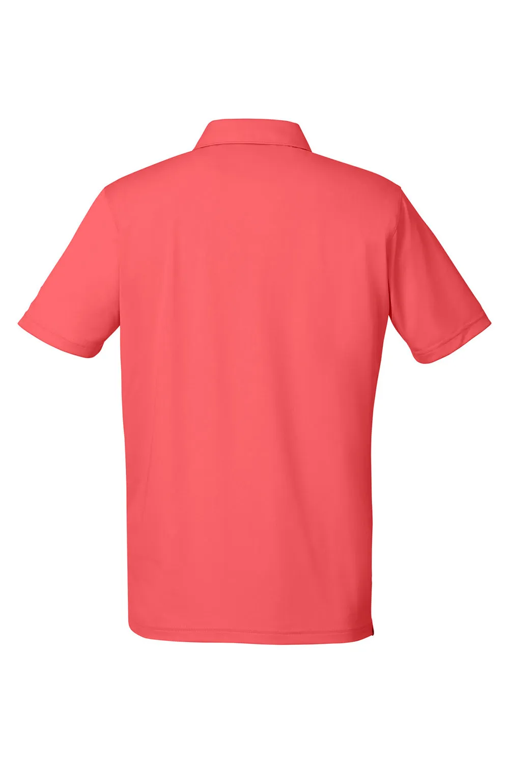 Puma Mens Gamer Moisture Wicking Short Sleeve Polo Shirt - Hot Coral - Closeout