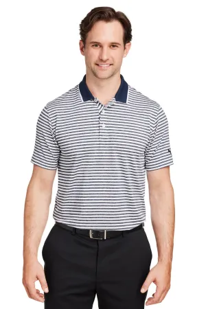 Puma Mens Mattr Feeder Moisture Wicking Short Sleeve Polo Shirt - Navy Blue